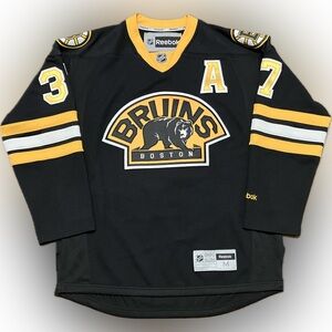 Boston Bruins Patrice Bergeron Alt Reebok NHL Hockey Jersey Size M